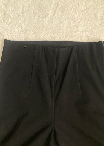 Siyah Kadın Rahat Kesim Kumaş Pantolon - Görsel 4