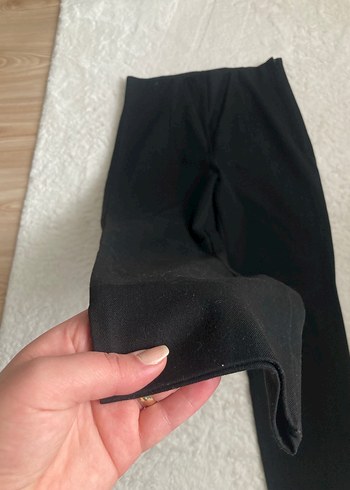 Siyah Kadın Rahat Kesim Kumaş Pantolon - Görsel 3