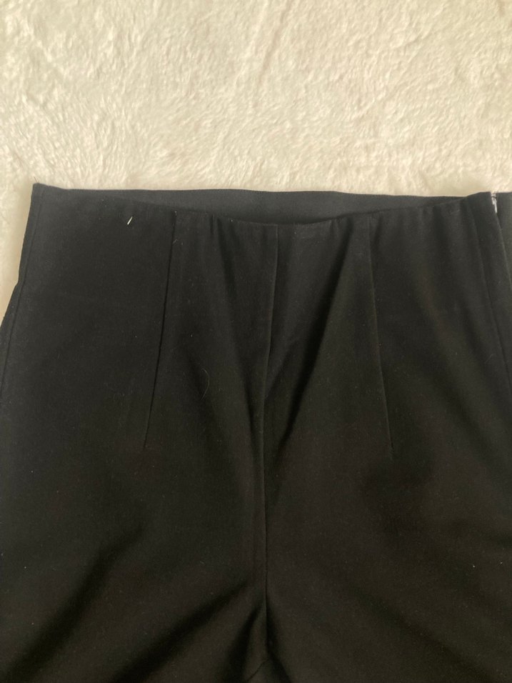 Siyah Kadın Rahat Kesim Kumaş Pantolon - Görsel 4