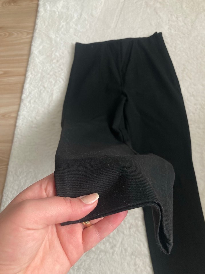 Siyah Kadın Rahat Kesim Kumaş Pantolon - Görsel 3