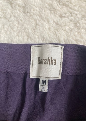 Mor Esnek Midi Boy Kadın Tayt yumuşak sıkı - Görsel 4