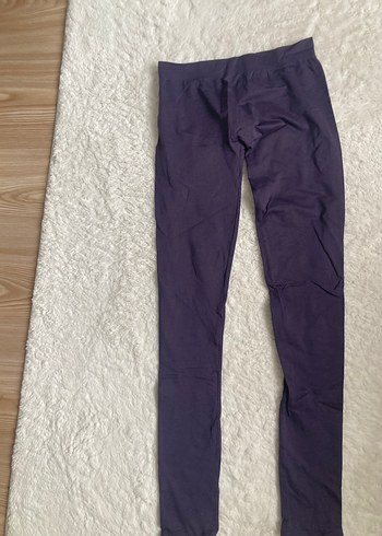 Mor Esnek Midi Boy Kadın Tayt yumuşak sıkı - Görsel 2