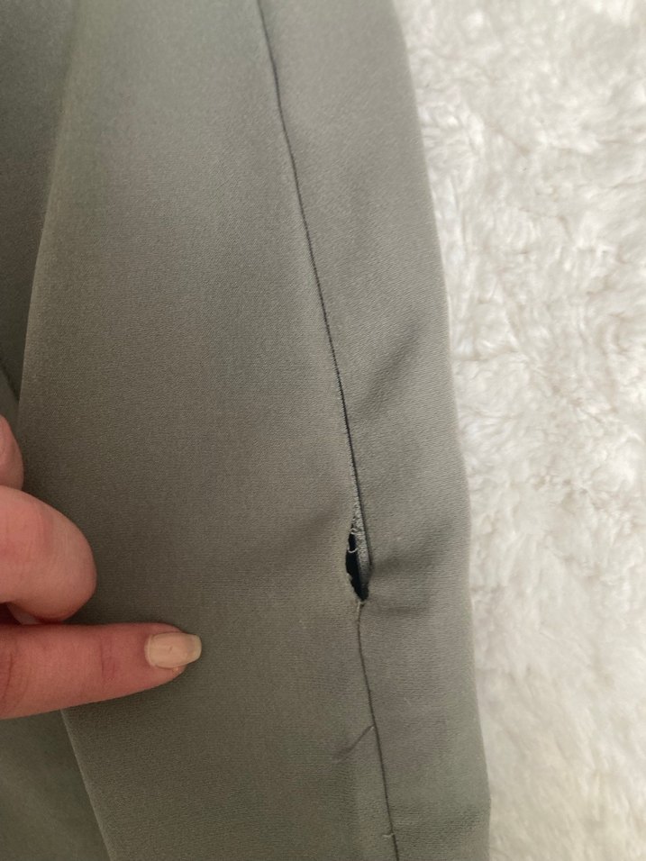 Gri Midi Kumaş Kadın Pantolon - Görsel 4