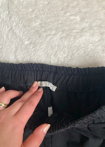 Siyah Rahat Kesim Kadın Eşofman Altı - Görsel 3