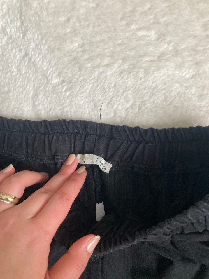 Siyah Rahat Kesim Kadın Eşofman Altı - Görsel 3