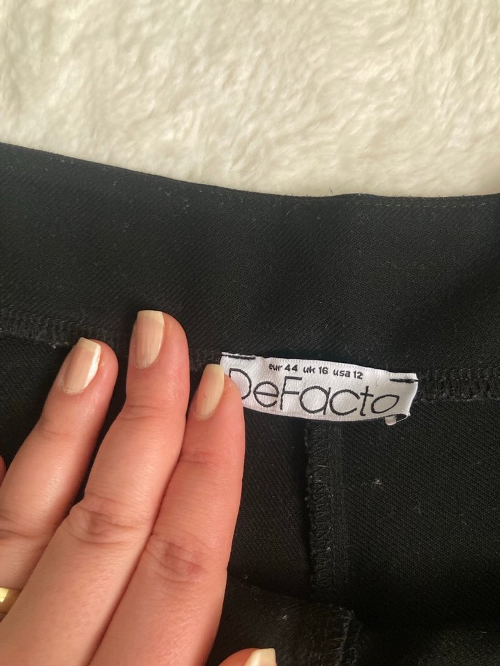 Kadın kumaş siyah pantolon - Görsel 5