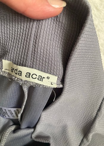 Gri Kadın Tayt fitilli - Görsel 4