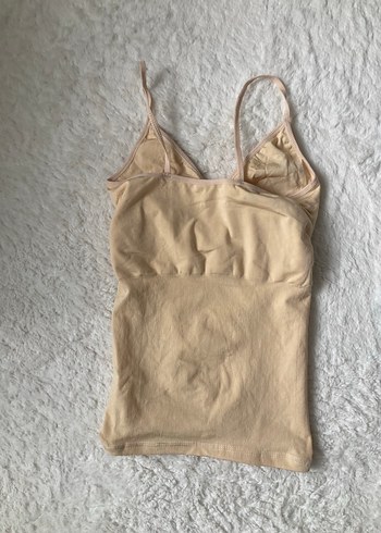 Bej V Yakalı üst korse sıkı - Görsel 4