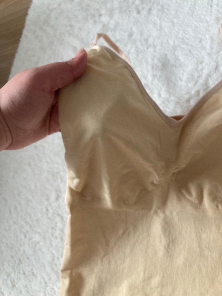 Bej V Yakalı üst korse sıkı - Görsel 3