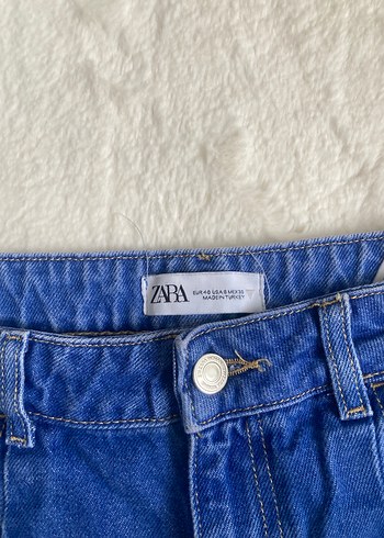 Mavi Rahat Kesim Midi Kot Pantolon - Görsel 5