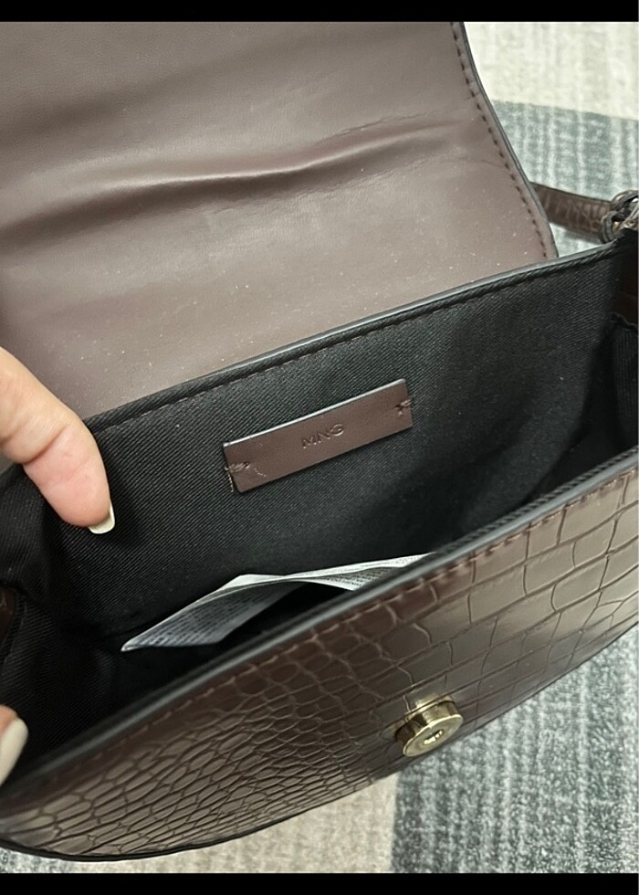 mango kahverengi çanta - Görsel 4