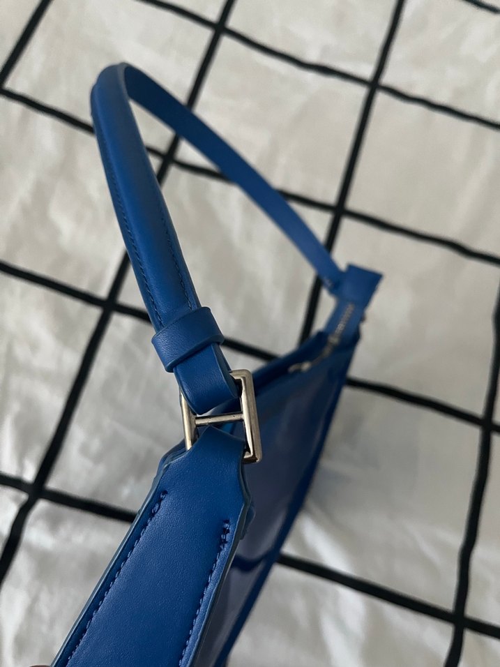 Mavi Şeffaf Omuz Çantası - Görsel 2