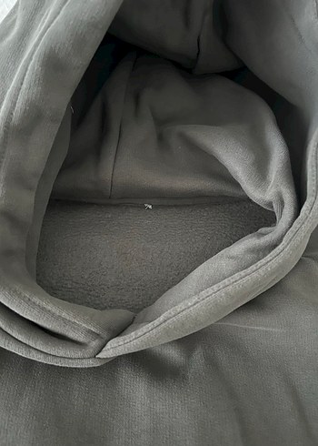 Gri Kapüşonlu Erkek Sweatshirt - Görsel 2