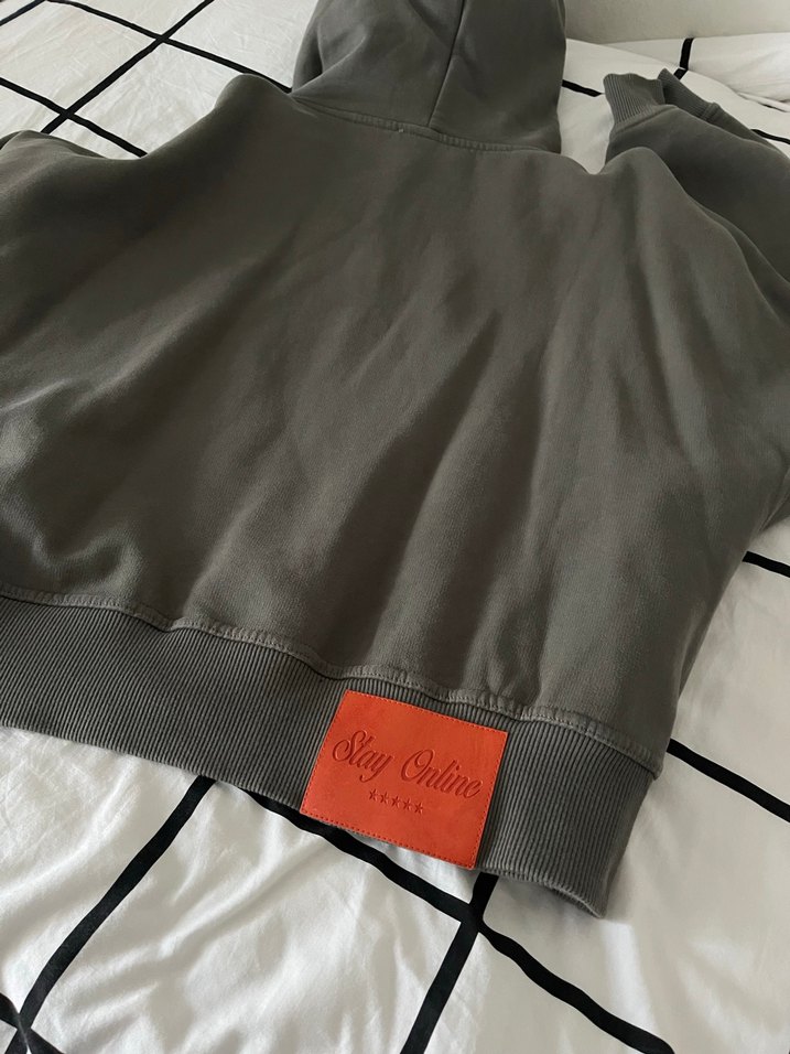 Gri Kapüşonlu Erkek Sweatshirt - Görsel 3