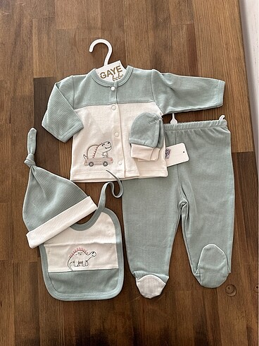 Yenidoğan Bebek Set | Su Yeşili