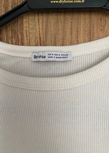 Beyaz Uzun Kollu Crop Top Bershka - Görsel 2