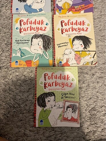  Beden Pofuduk karbeyaz görünmez kedi serisi