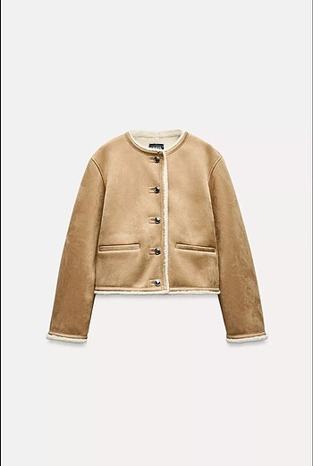 Zara Zara Gold Düğmeli Çift Taraflı Ceket