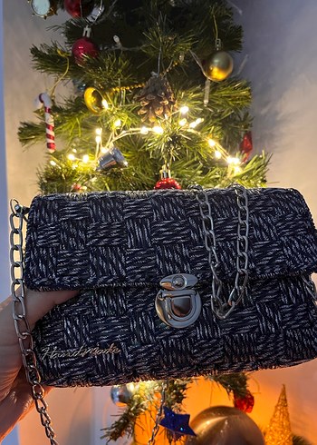 Zincir Detaylı Örgü Kadın Çanta - Görsel 2