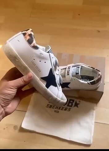 38 Beden Golden Goose Deluxe Sneaker 36/40 İthal Toz Torbalı, Sertifikalı