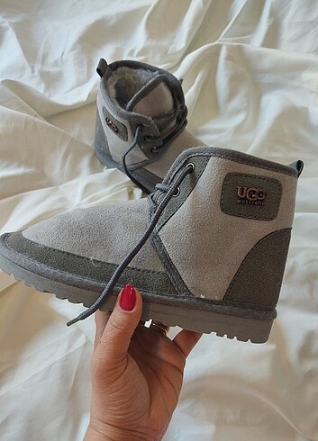 UGG BAĞCİKLİ İCİ TÜYLÜ BOT #ugg taba #bot GRİ 