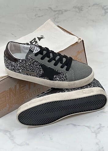 Golden Goose Deluxe Gri simli siyah #goldenGooseDeluxe #sporaya