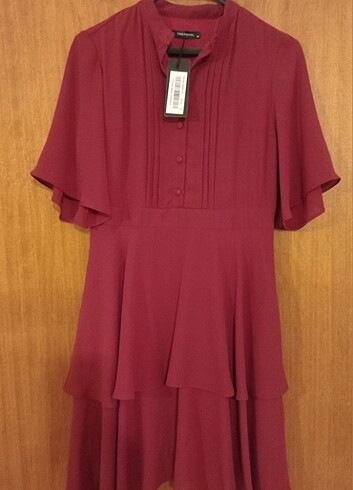 Bordo elbise