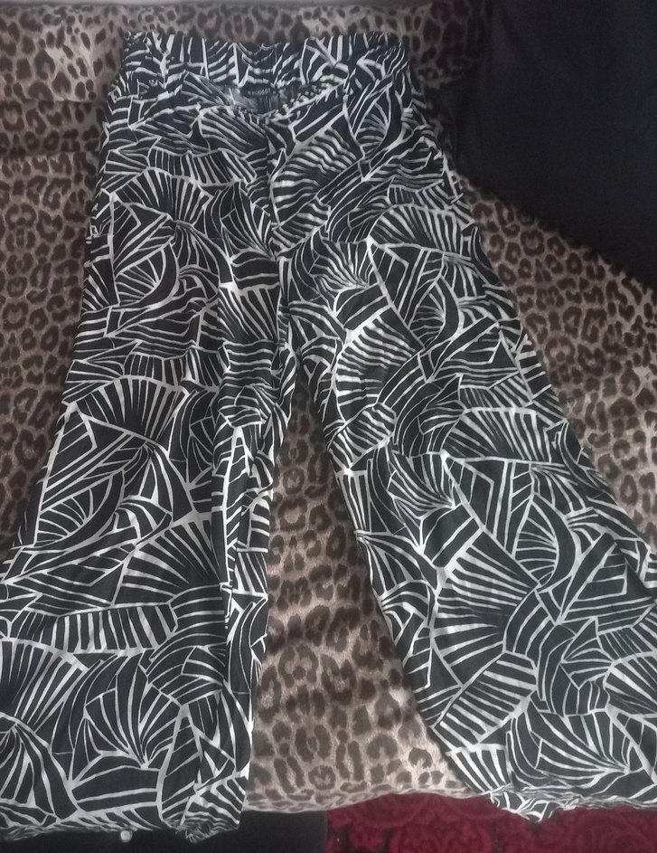 Yazlık Zebra Desenli Kadın Şalvar - Görsel 2