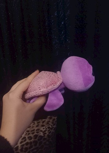 Mor Peluş Oyuncak Kaplumbağa Ty - Görsel 3