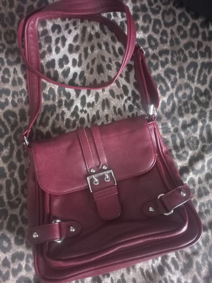 Bordo Vintage Kadın Çanta - Görsel 2