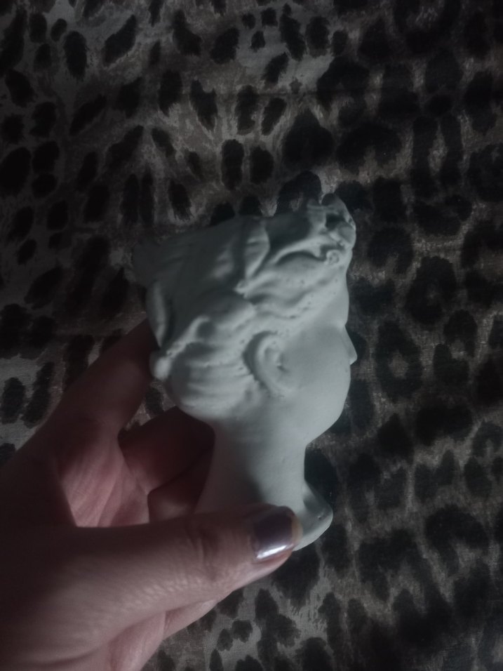 Gri Büst Heykeli Figürin - Görsel 3