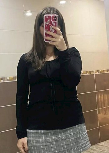 Siyah Gotik Bluz Carpe - Görsel 3