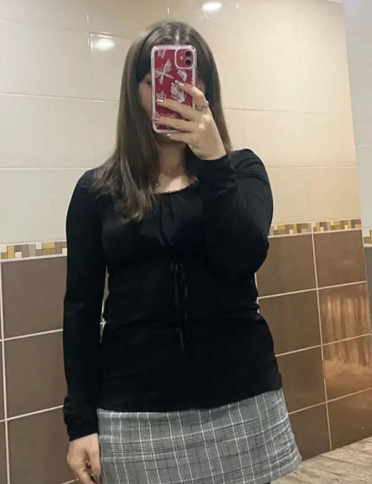 Siyah Gotik Bluz Carpe - Görsel 3