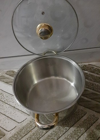 Beden gri Renk KORKMAZ Gri Parlak Paslanmaz Çelik Tencere