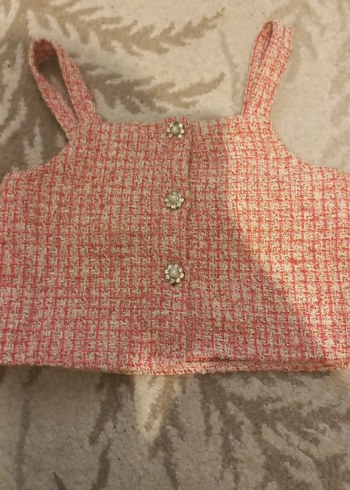 Kız Çocuk Örgü Eldivenler, Bej ve Pembe - Görsel 2