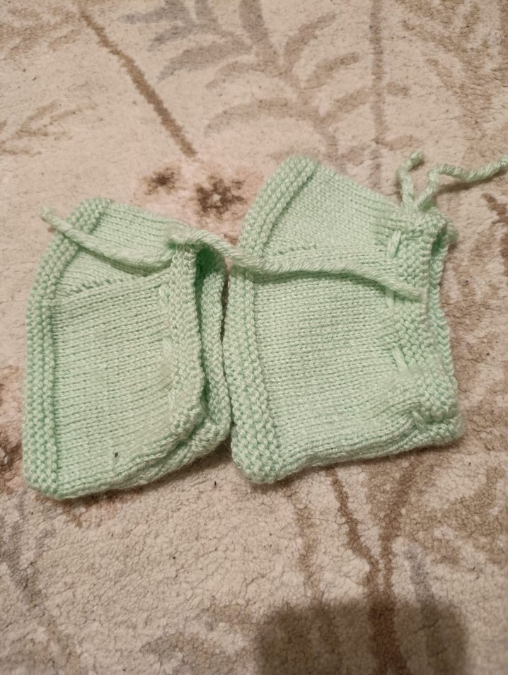 Kız Çocuk Örgü Eldivenler, Bej ve Pembe - Görsel 4