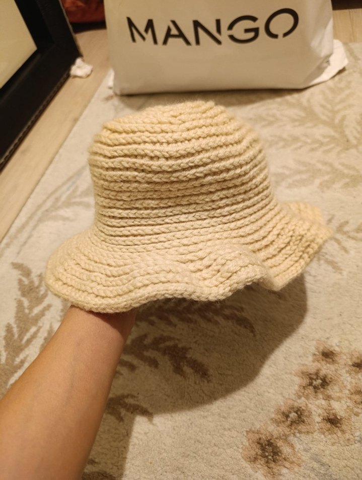 Kız Çocuk Örgü Eldivenler, Bej ve Pembe - Görsel 3