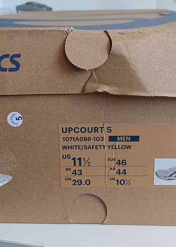 Asics upcourt 5 voleybol masa tenisi salon ayakkabısı. - Görsel 9