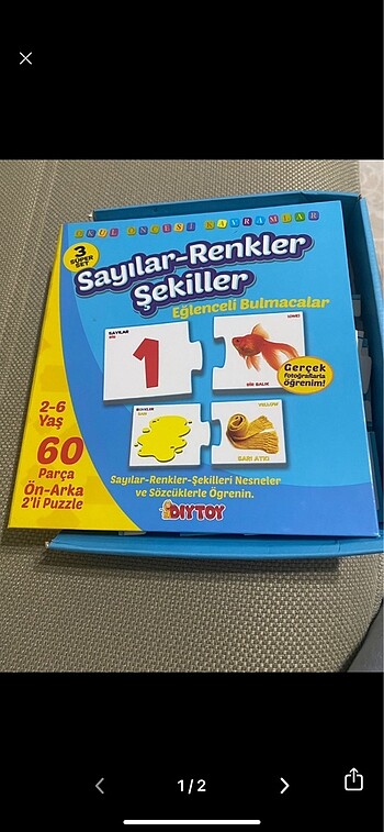 Beden Diytoy 3 adet puzzle