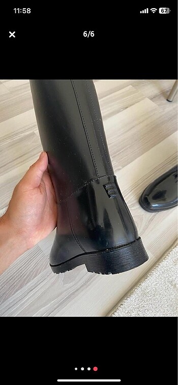 37 Beden siyah Renk Yağmur Çizmesi su geçirmez