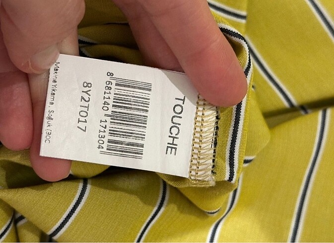 s Beden sarı Renk Touche Beli Simli Çizgili Sarı Etek