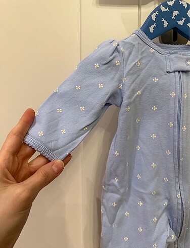 6 Ay Beden mavi Renk Carters Kız Bebek Tulum Orijinal