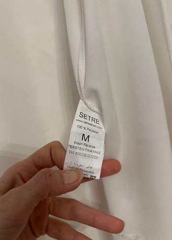 38 Beden beyaz Renk Setre Beyaz Uzun Kadın Tunik