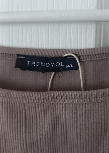 m Beden Bej Kadın Uzun Kollu crop