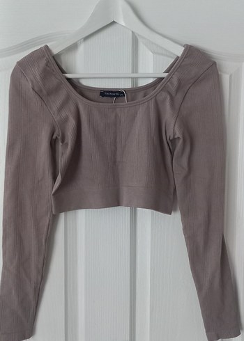 Trendyol & Milla Bej Kadın Uzun Kollu crop