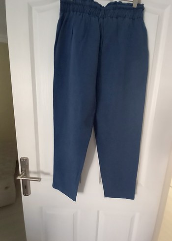 Mavi Keten, Pileli Midi Kadın Pantolon