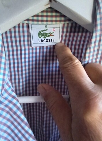 38 Beden Lacoste gömlek 