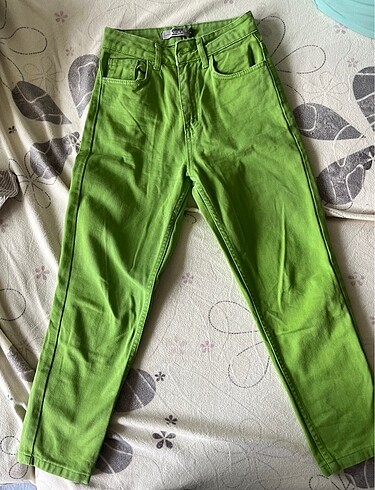 Yeşil mom jeans