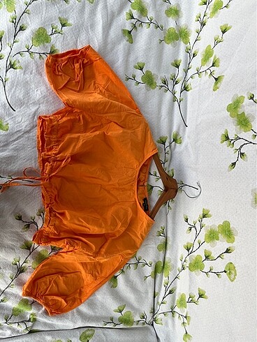 38 Beden Uzun kollu crop bluz