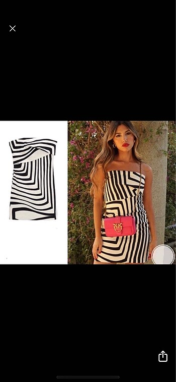 Zara zebra elbise